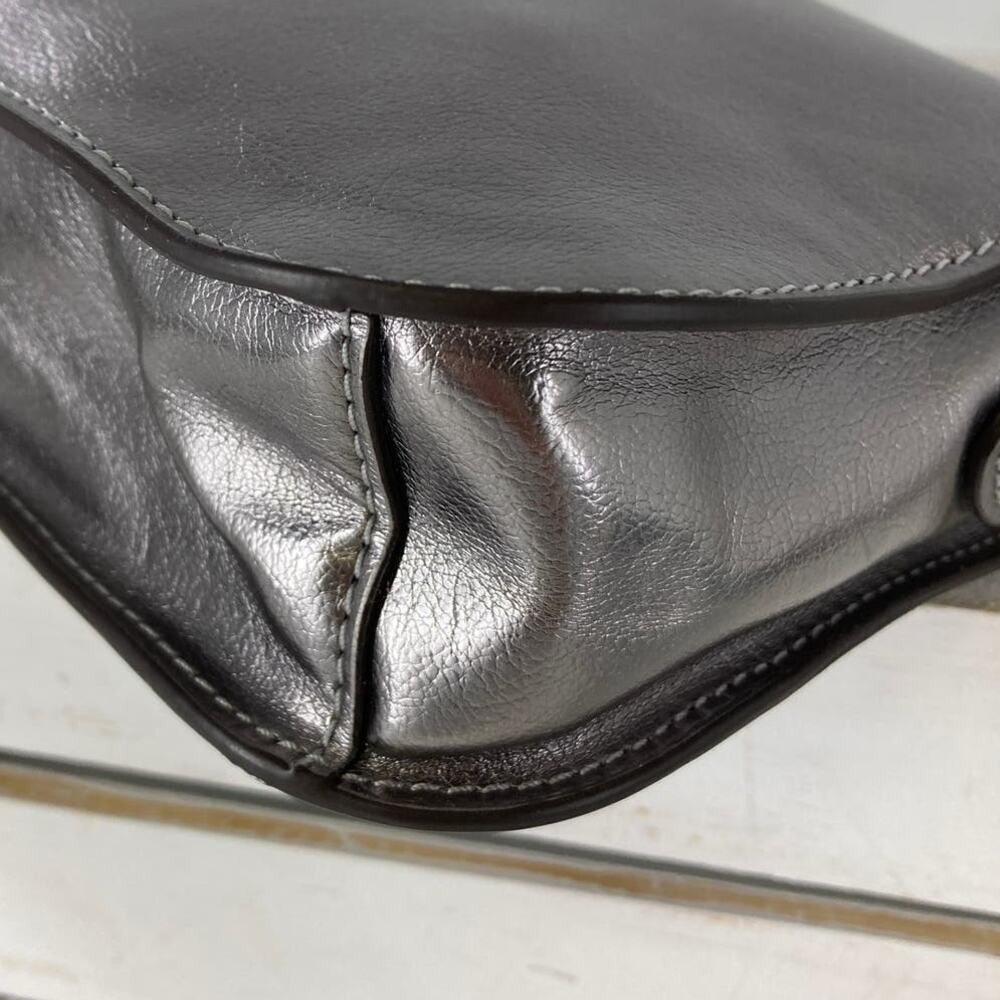 KATE SPADE NWT, PEWTER METALIC LEATHER WOMENS CROSSBODY BAG - Picture 12 of 12